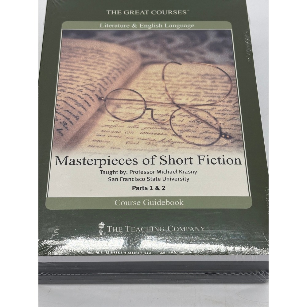 The Great Courses Masterpieces of Short Fiction Parts 1 & 2 DVD Guidebook New
